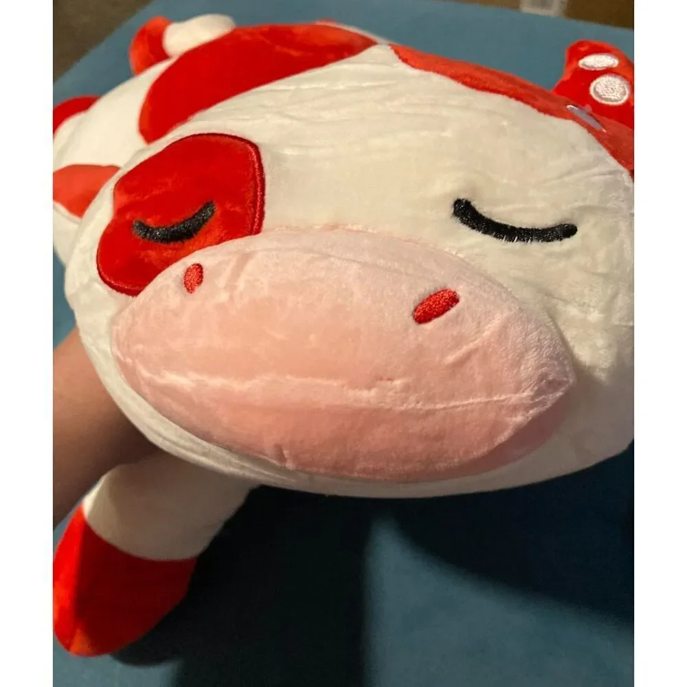 30'' Auspicious Beginning Giant Cute Sleeping Mushroom Cow Plush Stuffed Animal